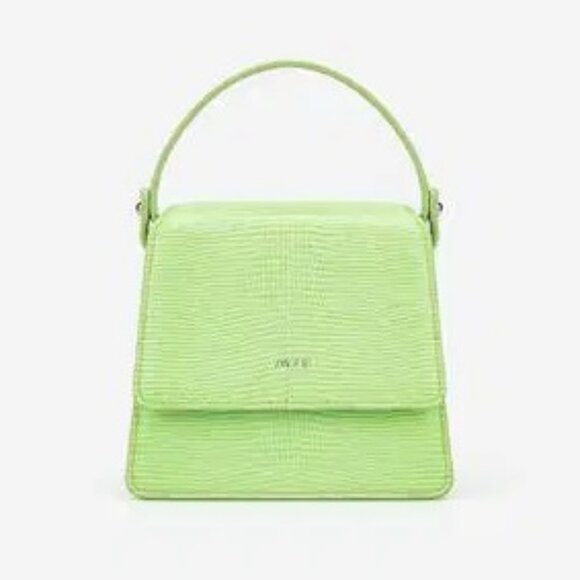 JW PEI Handbags - JW Pei Fae Mini Top Handle Bag in Lime Green Lizard